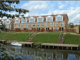 Town Houses and moorings in March